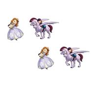 ALMACENESADAN, 5032, Pack decoración fiesta y cumpleaños Disney Princesa Sofia compuesto por 4 siluetas de cartón de 30 cm (8435510350321)