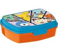 ALMACENESADAN, 5033, fiambrera-sandwichera rectangular multicolor Pokemon; producto de plástico reutilizable; libre de BPA; dimensiones interiores 16,5x11,5x5,5 cm