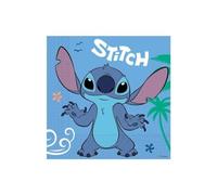 ALMACENESADAN, 5072; 20 servilletas de papel ideal para fiestas y cumpleaños de la licencia Stitch; dimensiones 33x33cm; paquete de 20 servilletas Stitch