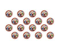 ALMACENESADAN, 5119, Pack fiesta cumpleaños; pack 16 platos de cartón 23 cm de la licencia (In side out)