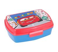 ALMACENESADAN;5463; Pack vuelta al cole y regalo; compuesto por fiambrera-Sandwichera rectangular multicolor, producto reutilizable, sin BPA (cars)