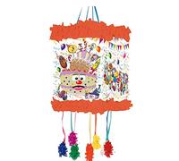 ALMACENESADAN 9969,Piñata viñeta Feliz cumpleaños, con 6 Cintas, Dimensiones 20x30 cm