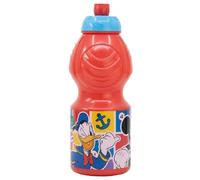 ALMACENESADAN Botella sport multicolor; producto de plástico reutilizable; libre de BPA; capacidad 400 ml (Disney Mickey Mouse)