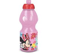 ALMACENESADAN Botella sport multicolor; producto de plástico reutilizable; libre de BPA; capacidad 400 ml (Disney Minnie Mouse)