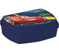 ALMACENESADAN Sandwichera rectangular multicolor; producto de plástico reutilizable; libre de BPA; dimensiones interiores 16,5x11,5x5,5 cm (Disney Cars)