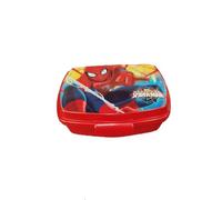 ALMACENESADAN Sandwichera rectangular multicolor; producto de plástico reutilizable; libre de BPA; dimensiones interiores 16,5x11,5x5,5 cm (Spiderman)