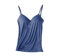 ALMAK Sujetador de Estante de algodón, Camisolas, Tirantes Finos Ajustables, Camisetas sin Mangas, Sujetador de Cuello Redondo para Mujeres y niñas, Ropa de Verano