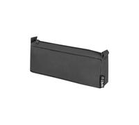 ALMALUX Estuche Rectangular Alomar de Poliéster 600D RPET Negro Neceser Ecológico con Cremallera y Cintas Tiradoras Laterales