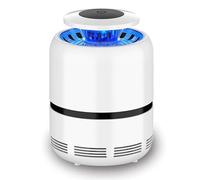 ALMALUX Lámpara Mata Mosquitos USB, Sin Químicos, ABS Resistente, 18cm x 12cm, Área Efectiva 20-50m², Silenciosa, con Ventilador de Succión