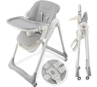 ALMAR Baby Trona de bebe plegable, elevable, evolutiva y reclinable con bandeja extraible