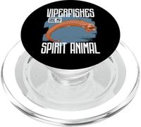 Almas gemelas con pez víbora PopSockets PopGrip para MagSafe