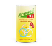 Almased Tipo 2 Polvo para reducir la glucosa en sangre y la HbA1c - Índice glucémico bajo de 27 - 1 x 500 g - 10 porciones