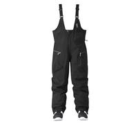 ALMASI Baberos de Snowboard Baberos de esquí para Hombre Monos de Snowboard para Mujer Pantalones de Nieve Impermeables con Aislamiento Deporte de Invierno Cálido(Black,Large)