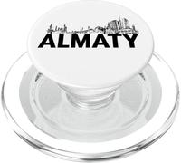 Almaty Kazajstán Ciudad Skyline Silueta Esquema Bosquejo PopSockets PopGrip para MagSafe