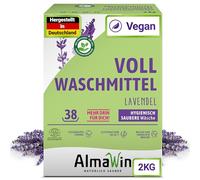AlmaWin Detergente completo de lavanda, 2 kg, 38 lavados, con potenciador de lavado, vegano