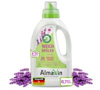 AlmaWin Suavizante ecológico de lavanda, 750 ml, 30 lavados, con fragancia de aceites esenciales de Provenza, vegano