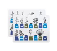 Almedahls 2 Manteles individuales Persons kryddskåp 30x40 cm Azul