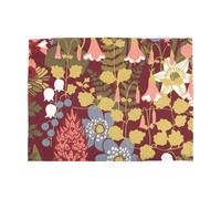 Almedahls 2 Manteles individuales Skogen 34x45 cm Vino tinto