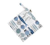 Almedahls Agarrador Picknick 23x23 cm estampado pequeño Azul-beige