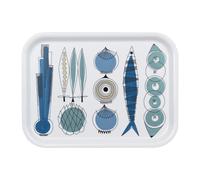 Almedahls Bandeja Picknick 20x27 cm Azul-beige