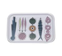 Almedahls Bandeja Picknick 20x27 cm rosa azulado-multi