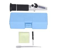 Almeigrity 0-32% Brix Meter Tester Refractómetro Portátil de Mano ATC Refractómetro de Azúcar para Bebidas