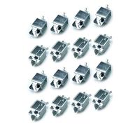 Almeigrity 16 Piezas Abrazadera de Soldadura a Tope Abrazadera de Mariposas de Soldadura de Hierro Localizador de Alineación para Chapa de Metal Uso Industrial Doméstico