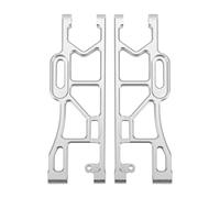 Almeigrity 2pcs RC Rear Lower Suspension Arm Aluminum Alloy Silver 1/8 Remote Car Accessories for Corally Kronos 6S