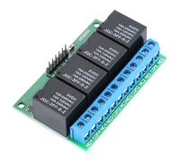 Almeigrity 4 canales 5V Flip Flop Latch Relay Biestable Autoblocante Módulo de disparo de bajo pulso