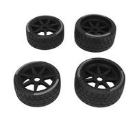 Almeigrity 4Pcs RC Car Rubber Tire Better Grip Enhanced Friction Hub Wheel Tire for 1/8 1/10 RC Crawler