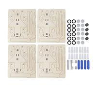 Almeigrity 4set DIY avión planeador magnético juguete niños experimento de ciencia material didáctico artesanías de madera modelo conjunto para niños