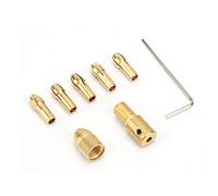 Almeigrity 7 piezas 0,5-3 mm Broca eléctrica Collet Micro Twist Drill Chuck Adaptador de herramienta (Clip de taladro de cobre de 2,0 mm)