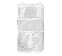 Almeigrity Abrazadera de Tubería de Agua de Acuario Clip de Tubería de Tanque de Peces Acrílico de Alta Transmitancia Profesional para Acuario de Pecera (Orificio único de 25 mm/0,98 Pulgadas de