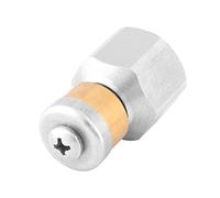 Almeigrity Acero Inoxidable SS304 Presión Alcantarillado Limpieza Tubería Drenaje Lavado Boquilla Rotativa 3/8BSP Hembra