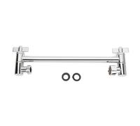 Almeigrity Brazo de extensión de ducha Barra extensora de ducha ajustable a prueba de fugas de acero inoxidable para el baño del hogar (Electrochapado)