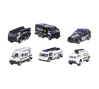 Almeigrity Juego de Coches SWAT 1:64, Juguetes educativos portátiles de aleación de Metal para niños, Juego de Modelos de vehículos de policía SWAT de fundición a presión