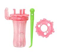 Almeigrity Juego de telar de carrete de punto intercambiable ABS mini gancho tejedor para bricolaje bufanda correa pulsera rosa