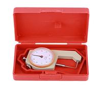 Almeigrity Medidor de Espesor Plata Equipo de Tablero de Cuero de joyería de medición precisa portátil 0-10 mm (Punta curva)