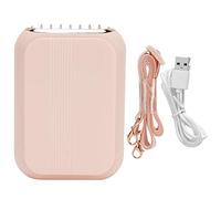 Almeigrity Mini ventilador portátil 3 en 1 para colgar en el cuello, ventilador sin aspas de mano de escritorio USB para el hogar y al aire libre (rosa cereza)