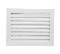 Almeigrity ventana de rejilla de aire de retorno fijo aleación de aluminio 400x300mm cubierta de ventilación de aire acondicionado para baño cocina pared cuadrada