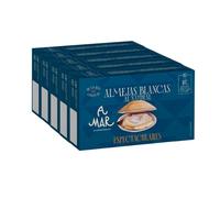 Almejas Blancas al Natural A Mar Espectacular - Pack de 5 Latas - Conservas Gourmet - Almejas en conserva para un Aperitivo Espectacular