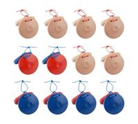 Almencla 12 Castañuelas de Madera para Fiestas, Ideales para Niños, Niñas Y Adultos.