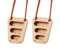 Almencla 2 Piezas Tablero de Escalada Madera con Presas para Dedos Equipo de Entrenamiento para Mejorar Fuerza de Agarre y Resistencia Diseño Compacto