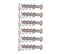 Almencla 2x Tornillos de de Puente de Guitarra Eléctrica de Hierro 6 Piezas con Resortes 3 X 18 Mm