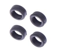 Almencla 4 Piezas Neumático Modificado Juego de Llantas de Goma Accesorios de Auto RC Simulación Partes para Vehículos Reemplazo en Manualidades Adecuado para, neumático patrón