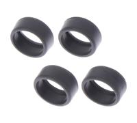 Almencla 4 Piezas Neumático Modificado Juego de Llantas de Goma Accesorios de Auto RC Simulación Partes para Vehículos Reemplazo en Manualidades Adecuado para, Neumático desinflado