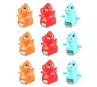 Almencla 6 Piezas Juguete Pista Animales Reemplazo Vehículos Figuras PVC Resistente Adecuado para Niños Baño Preescolar Sala de Juegos, 9 Piezas de Dinosaurio