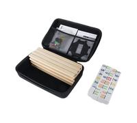 Almencla 91 Piezas Juego Educativo Madera Bloques Lógico Portátil Apilable Reconocimiento Números Adecuado para Niños Familia Entrenamiento, Número de Fichas 91
