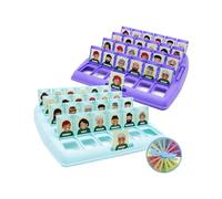 Almencla Adivina Quién Juego de Mesa Razonamiento Preguntas Personajes Cartas Interactivo Tablero Didáctico Esquinas Redondeadas Portátil Adecuado para Fiestas