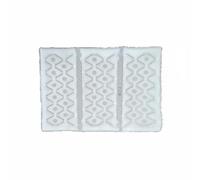 Almencla Almohadilla Cojín Asiento Colchoneta Silla Tapete Silla de TPU con Que Regula Temperatura y Mantiene Frescor Continuo al Sentarse Mucho Ligera y, Blanco